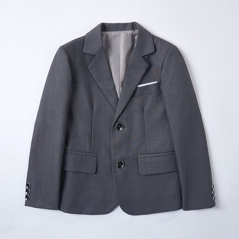 儿童西服外套男童校服中大v童花童礼服钢琴演出主持人小西装胖童
