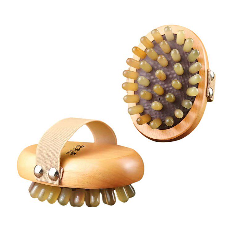 牛老爹角梳经络刷全身通用按摩刷神器小腹背部刮痧揉腹家用头部