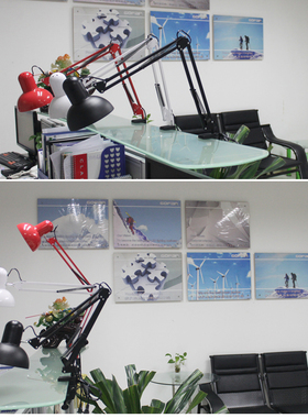 LED调光台灯长臂折叠夹子工作学习维修美甲美睫纹绣修脚绘画纹身