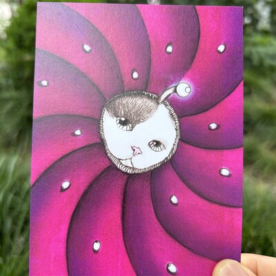 明信片定制方卡感谢售后卡动漫贺卡请柬打印印刷珠光超感纸印刷