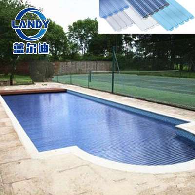 蓝尔迪源头厂家电动浮条泳池保温盖拼接灵活 保温节能 安全防溺水