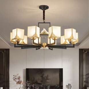 全铜 2024新款 禅意中国风 灯具 中山客厅吊灯全屋套餐 新中式