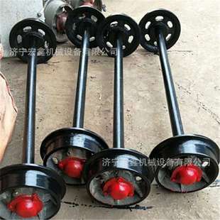 矿用固定式 翻斗平板矿车轮对直径350轨距600实心矿车轮铸钢材质