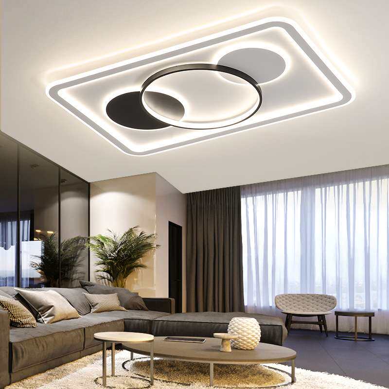 2025新款客厅灯现代简约大气超薄长方形大厅LED吸顶灯护眼卧室灯