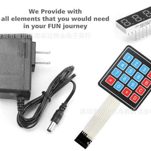 398PCS 基于UNO R3电子入门套件 兼容Arduino，树莓派，STM32