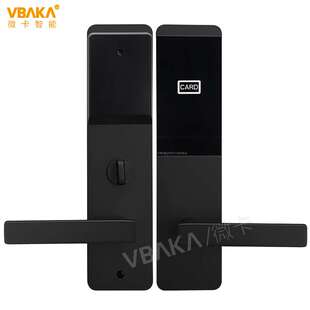 智能酒店锁门锁 CNC外壳电子锁磁卡感应锁 家用公寓密码锁刷卡锁