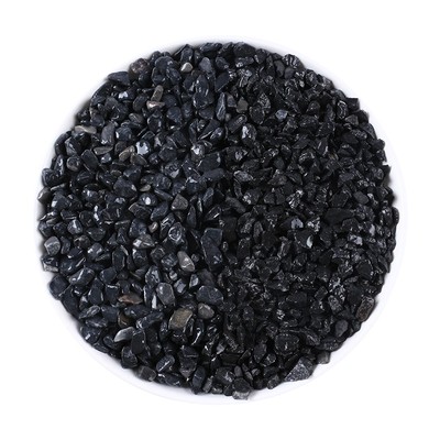 黑色石子铺地专用水洗o石外墙水刷石枯山水造景米粒砾石水磨石石