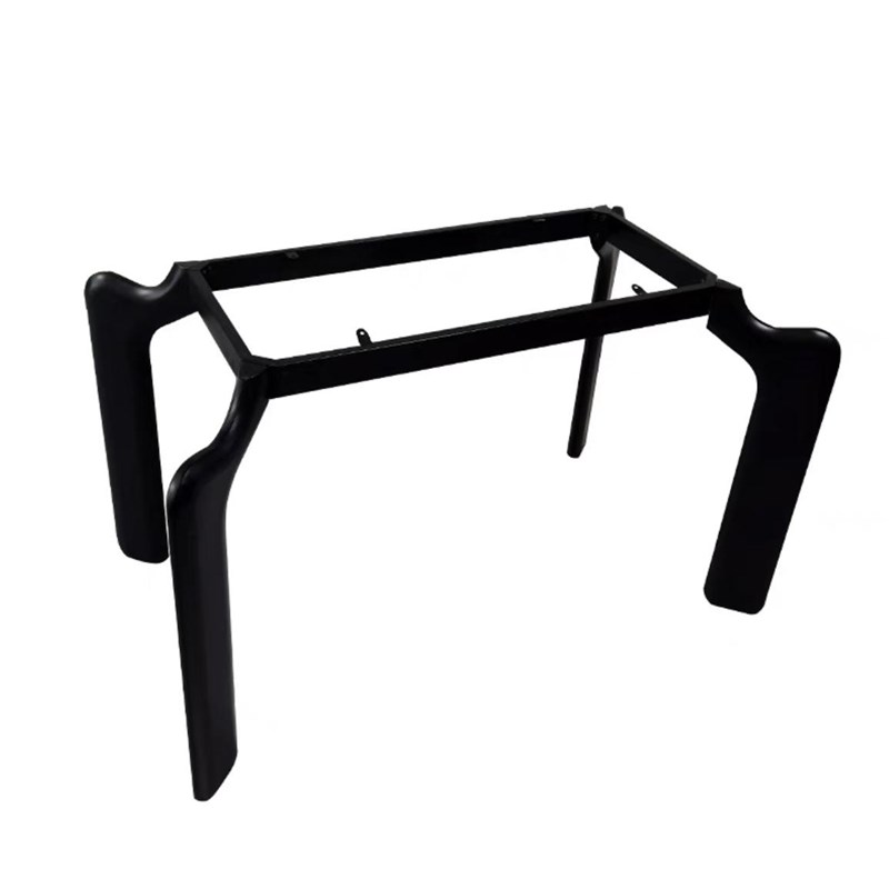 意式岩板餐桌腿支架碳素钢大象腿桌架实木书桌P支撑架大理石餐桌