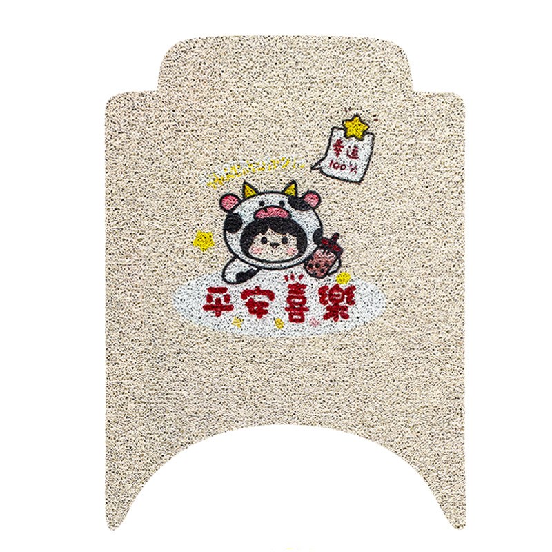 适用九号Q80C电l动车脚垫Q85C可爱卡通防水防滑丝圈脚踏垫Q70C装