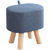 实木小椅子家用小板凳茶几凳子矮凳简约布艺沙发凳客厅Z门口换鞋