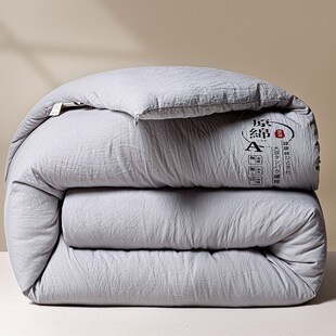 原棉a类大豆纤维被子加厚冬被保暖春秋空调被学生宿W舍单双人被芯