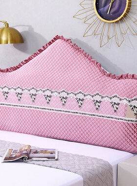 欧式全包床头罩保护套床头套半圆防尘罩夹棉加厚弧形不Z规则靠背