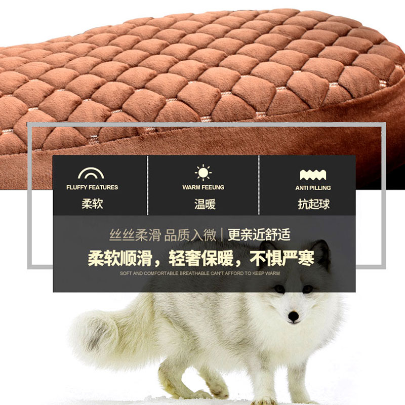 电动摩托车坐垫套冬季o保暖踏125踏板车毛绒座垫套棉座套加厚海棉