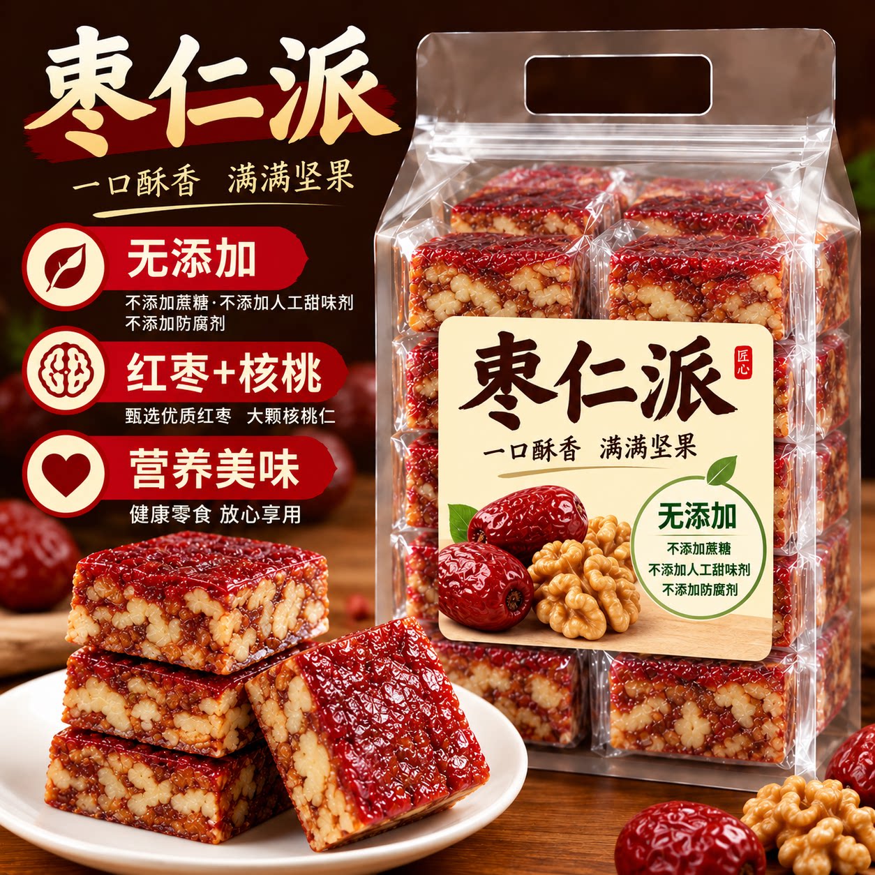 【全网热销】新疆特产枣仁派图片
