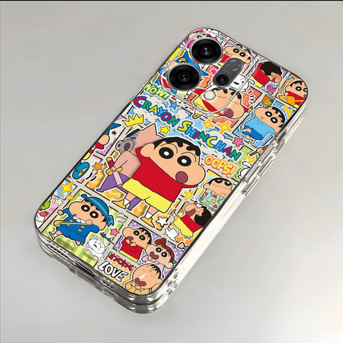 格子小新适用于OPPOReno14手机壳男女新款PLA110全包防摔oppoReno14Pro网红卡通透明ins风保护手机套的外壳