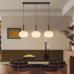 法式 侘寂风复古vintage卧室床头吊灯书房吧台灯 中古餐厅吊灯日式