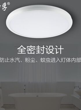 温特孚led防水吸顶灯厨房灯防尘防潮浴室厕所灯具阳台卫生间灯