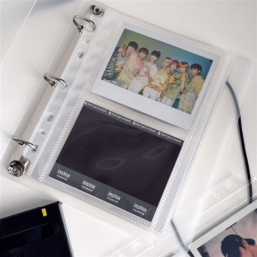 拍立得wide宽幅宝丽来专属相册适配2宫格pp活页夹不滑卡超透