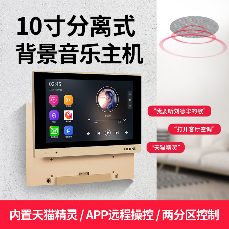 HOPE向往Z8/Z10智能背景音乐主机系统套装控制器家庭吸顶喇叭音响