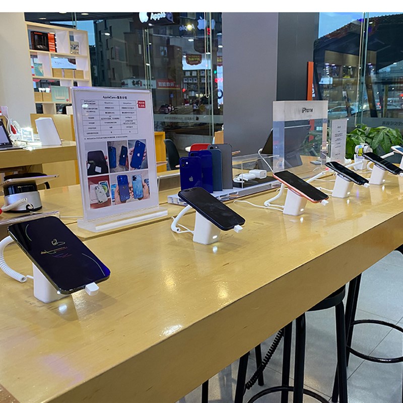 手机报警器展示架锁桌面体验柜台平板iPad防盗底座无线充电支架托
