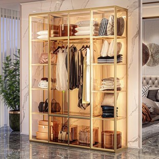 可定制衣柜简约L型转角开放式 衣帽间衣橱