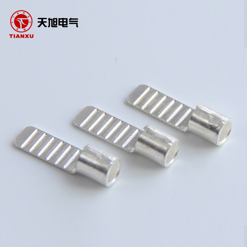 冷压扁针型裸端头DBN1.25-10鸭嘴鼻子鸭舌端子扁插针接线端子线耳