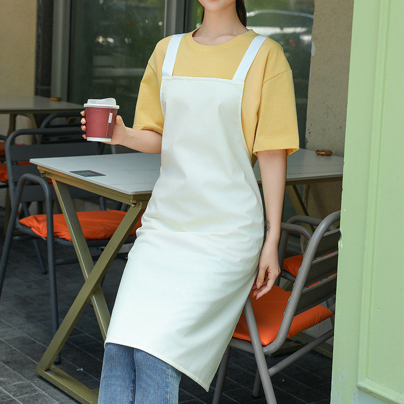 软皮革强防水防油围裙宠物店餐饮店婴儿洗澡家用厨房洗碗洗菜长款