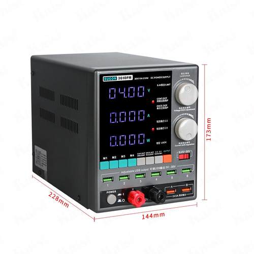 速工SGON无品牌/00电源表30V10A精准四位数显1手机维3修恒流恒U压