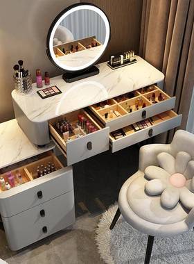 my梳柜妆台款实木板岩新卧室现无品牌/代简约轻奢小户型化妆桌收