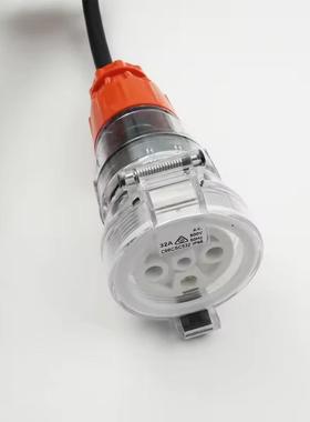 SAAGAP证澳认标连工业插头500V32/4A接线延长线56P电源线IP066房