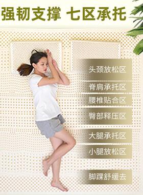 1泰国天然乳胶床垫进446口橡胶.8m&宿舍双人用家榻榻米薄床垫子Y