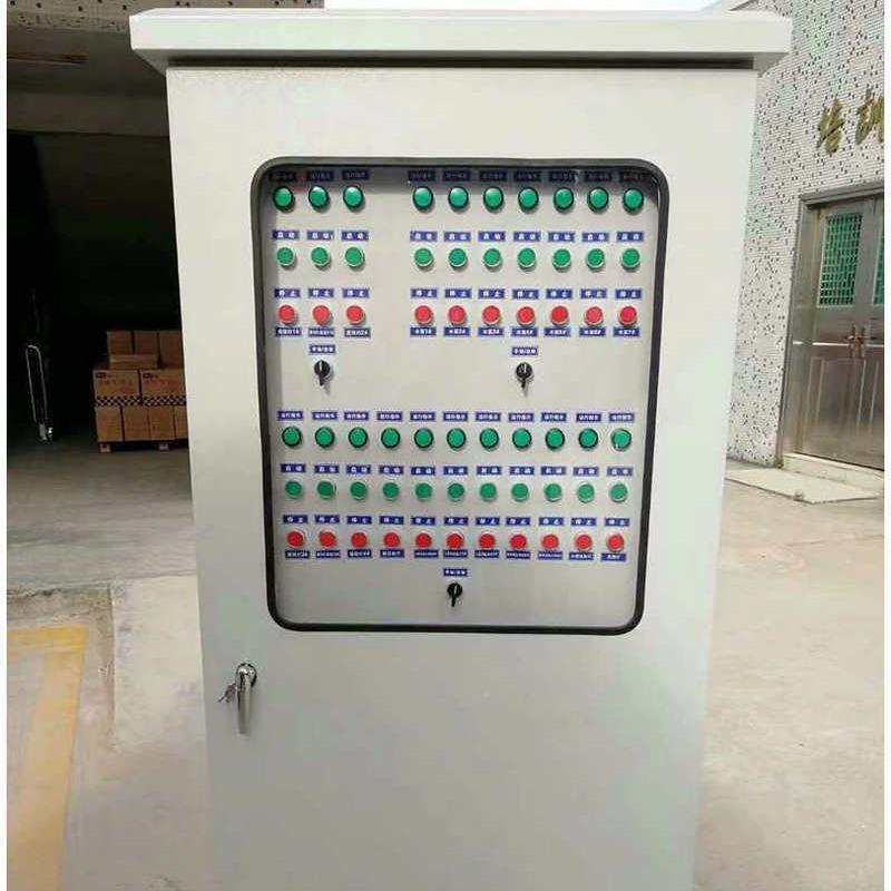 层配电潜污泵控制箱户外IP门55路灯控制柜双力星三角启动FRF机柜