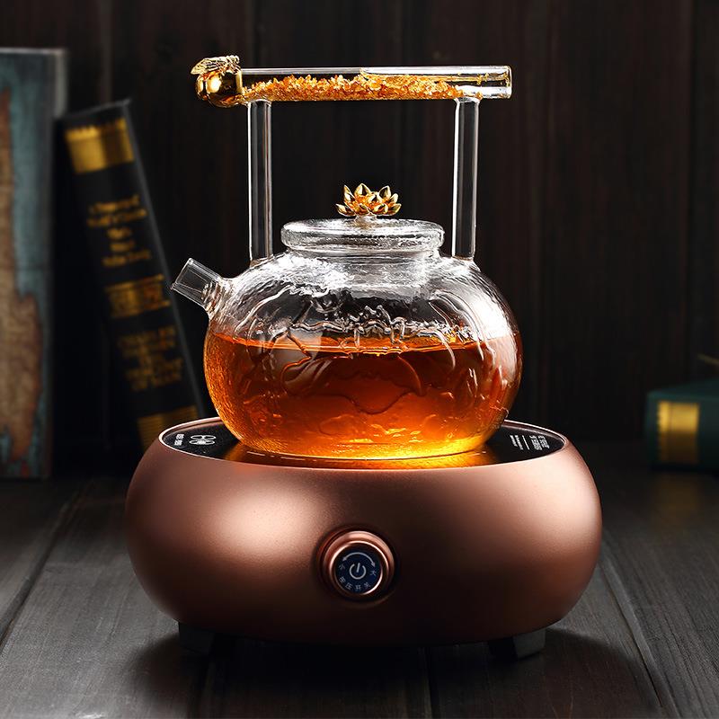水晶玻璃煮茶壶电陶炉专用家用煮茶器耐高温煮茶炉加厚烧水壶