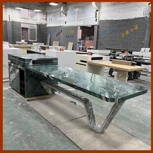 属意岛台餐桌一体家用功轻ZPG奢多能高端岩板式中岛金龙头台餐吧