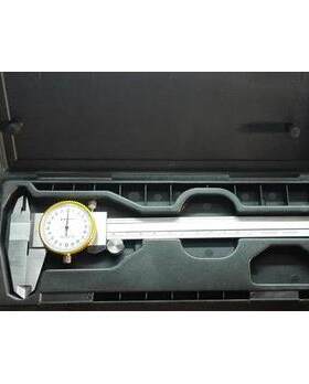 百工泸工/申属工恒量金带表/盘游标卡尺中NXR性2包装塑料盒0-150M