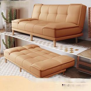出租房发简易爪沙皮沙发床体两用小户型客猫厅卧室折叠一TJI沙发