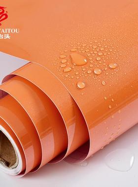 厂家60X50贴米墙纸新自粘大卷家具翻墙65535仿烤漆门亮面厨房贴纸