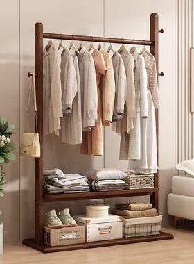 衣架衣架实木落地家用室衣帽架客卧DZ603322厅简代约现民挂宿中式