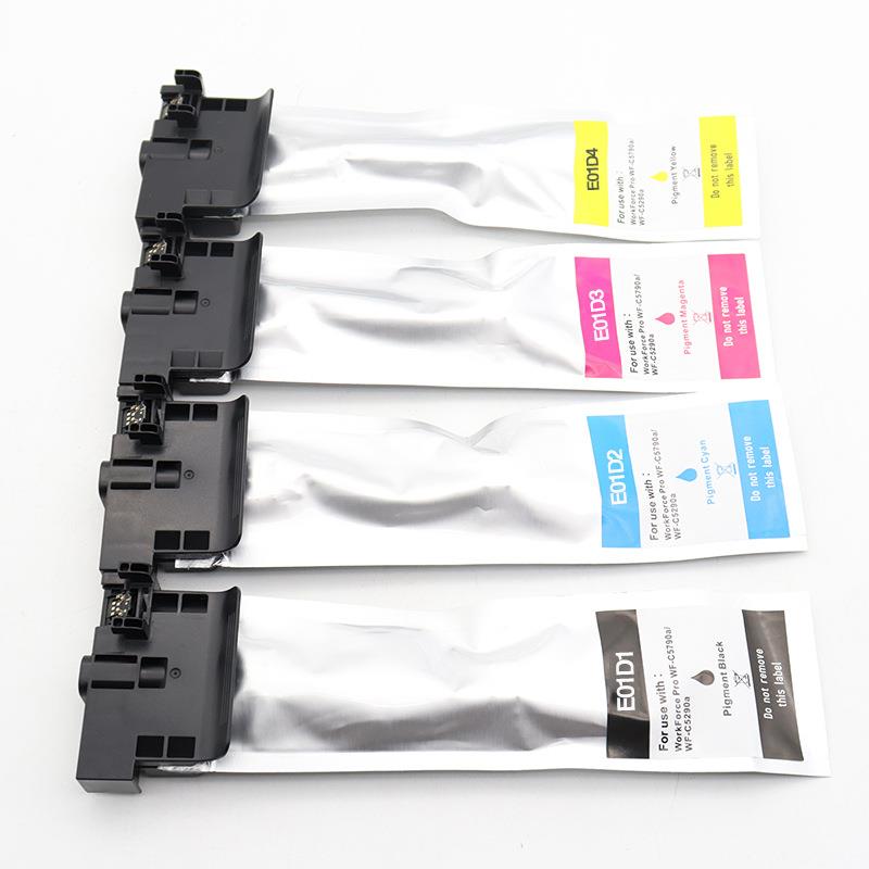 梦翔T01D1T010D2T1D3T01D盒4墨WF-C52T01D9C579印机打墨袋