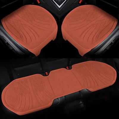 小三件四季通用汽车坐垫气座透麂绒58257三皮件套车垫垫翻毛皮坐