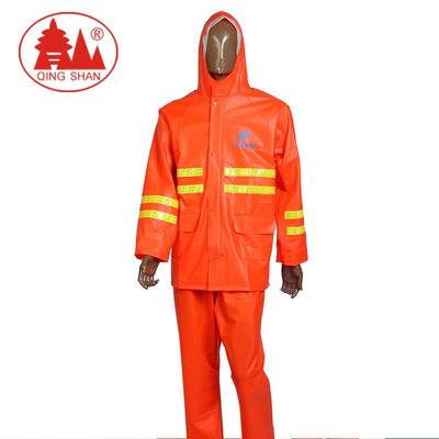 环卫0园林高弹膜劳外保雨衣加厚条防水反光户工作警示套ZDC服成人