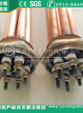 6K水箱水桶加热1管38540W太阳电加能热管.5寸铜头紫铜加热管