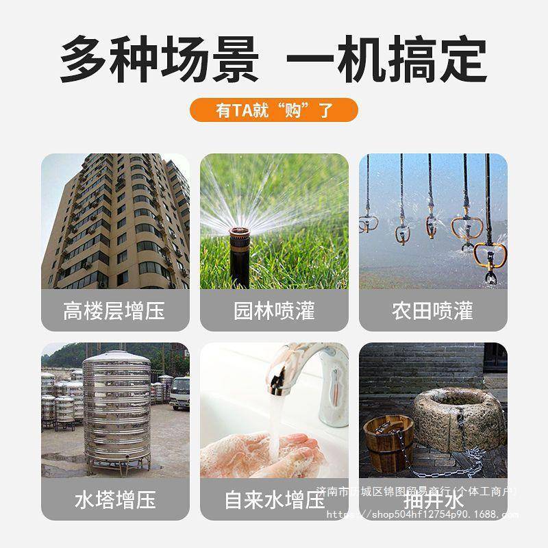 广东凌霄牌水泵1ZDB35/45/65型自吸清水泵家用自来水抽水机增压泵
