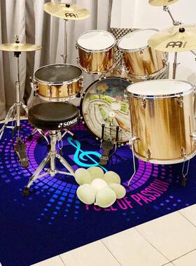 捷成地架子鼓地毯专用隔音毯地垫爵鼓子电鼓J12.TR-P垫家用加厚士