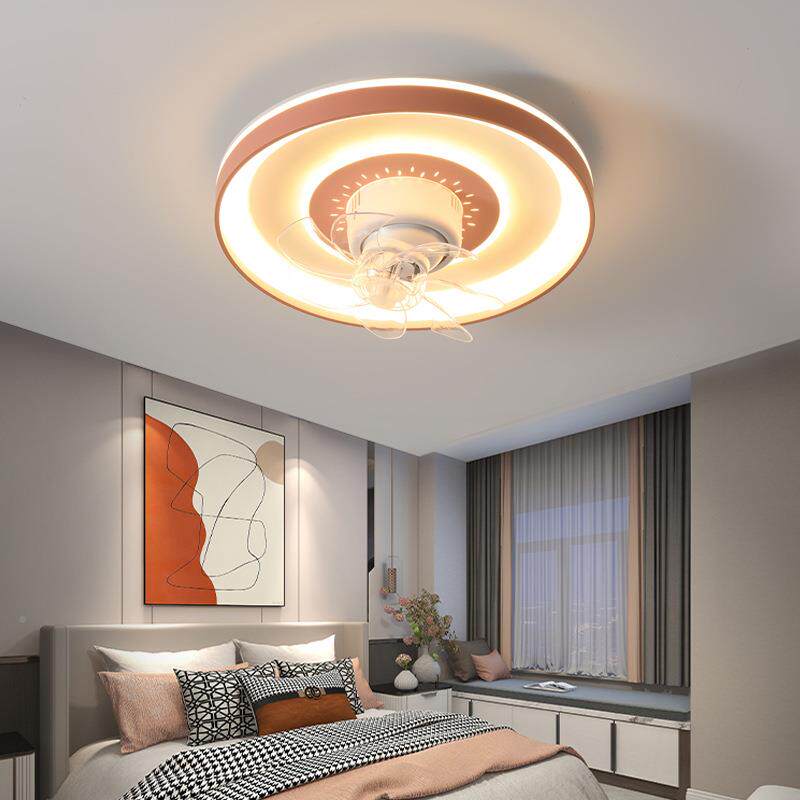 顶山风扇孩灯中2025年新款摇头风扇吸灯男孩女儿142童风扇吸顶灯