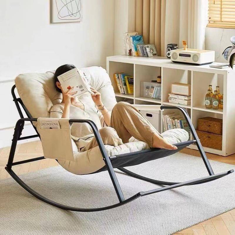 双人休摇摇椅躺椅红成人摇阳台家用闲椅客厅懒人沙发网轻奢CCA逍