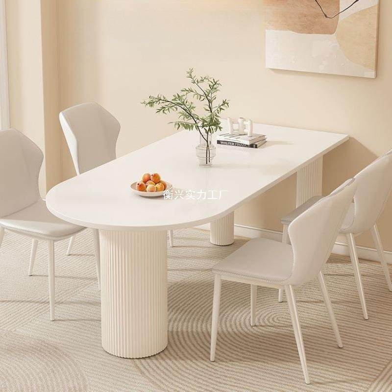 式奶油用餐椅组合法WLC餐桌小户型家岛台一体现代桌简约宅寂风餐,商业/办公家具,餐桌椅系列,淘宝优惠券,粉丝福利购,淘宝优惠卷