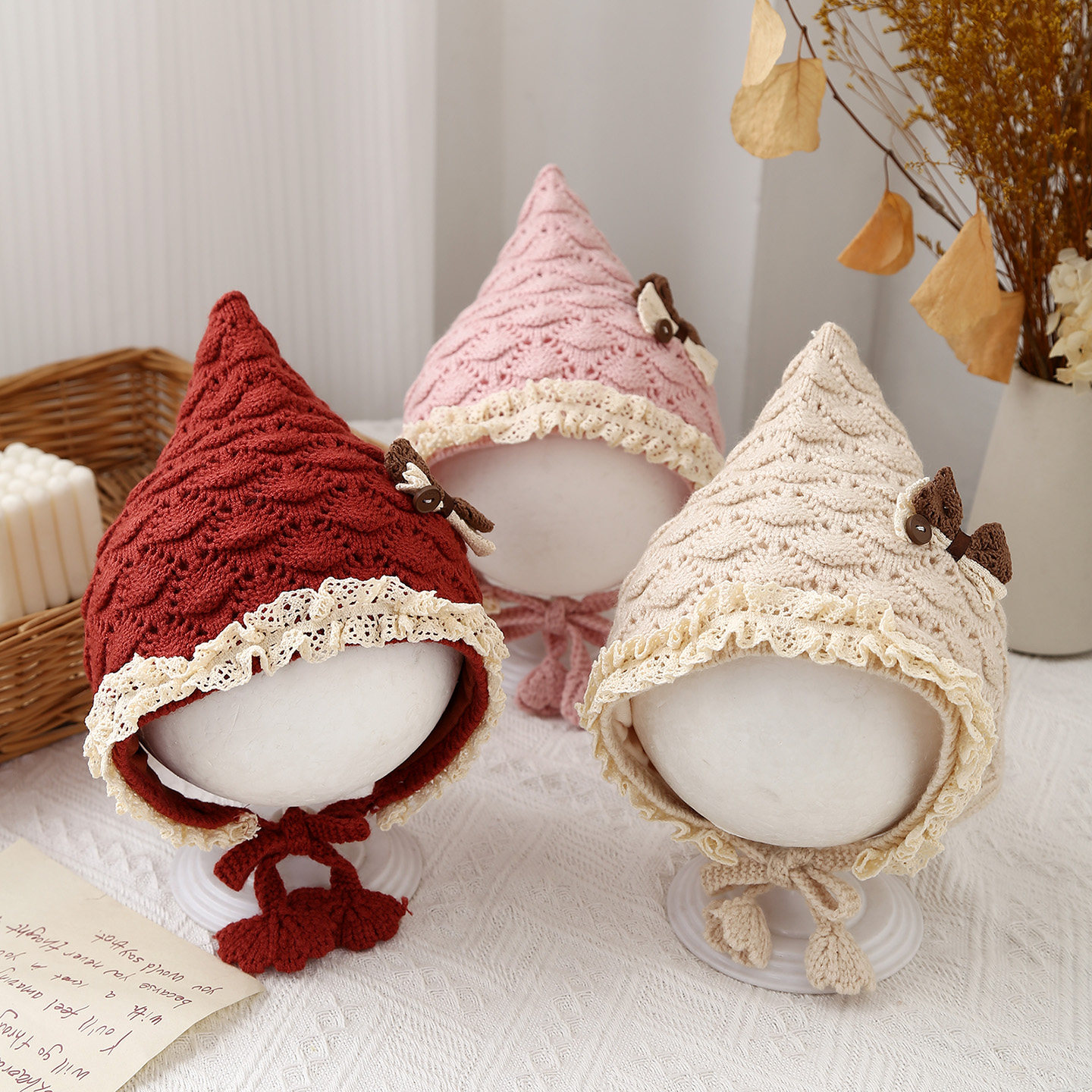 婴儿帽子秋冬季宝宝洋气护耳帽外出女保暖针织帽婴幼儿冬天毛线帽,童装/婴儿装/亲子装,帽子,淘宝优惠券,粉丝福利购,淘宝优惠卷