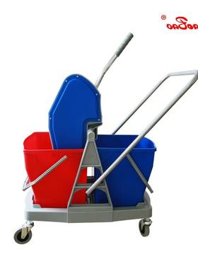超宝B-045下压式双桶榨水车36L洗拖把清洁挤水桶柞地拖墩布工