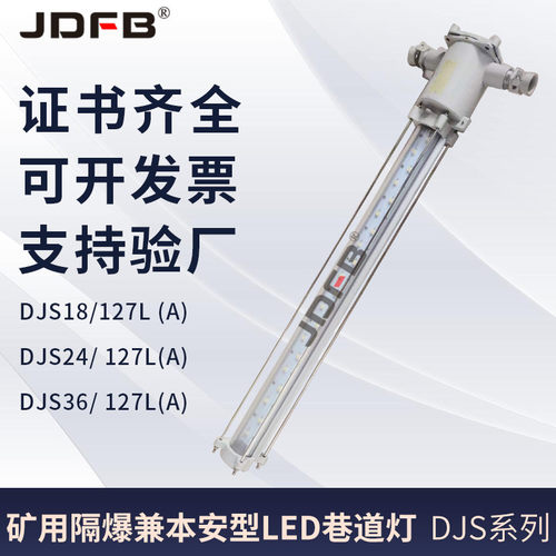 DJS24/127L(A)矿用隔爆兼本安型LED巷道灯24W长条款本安型巷道灯
